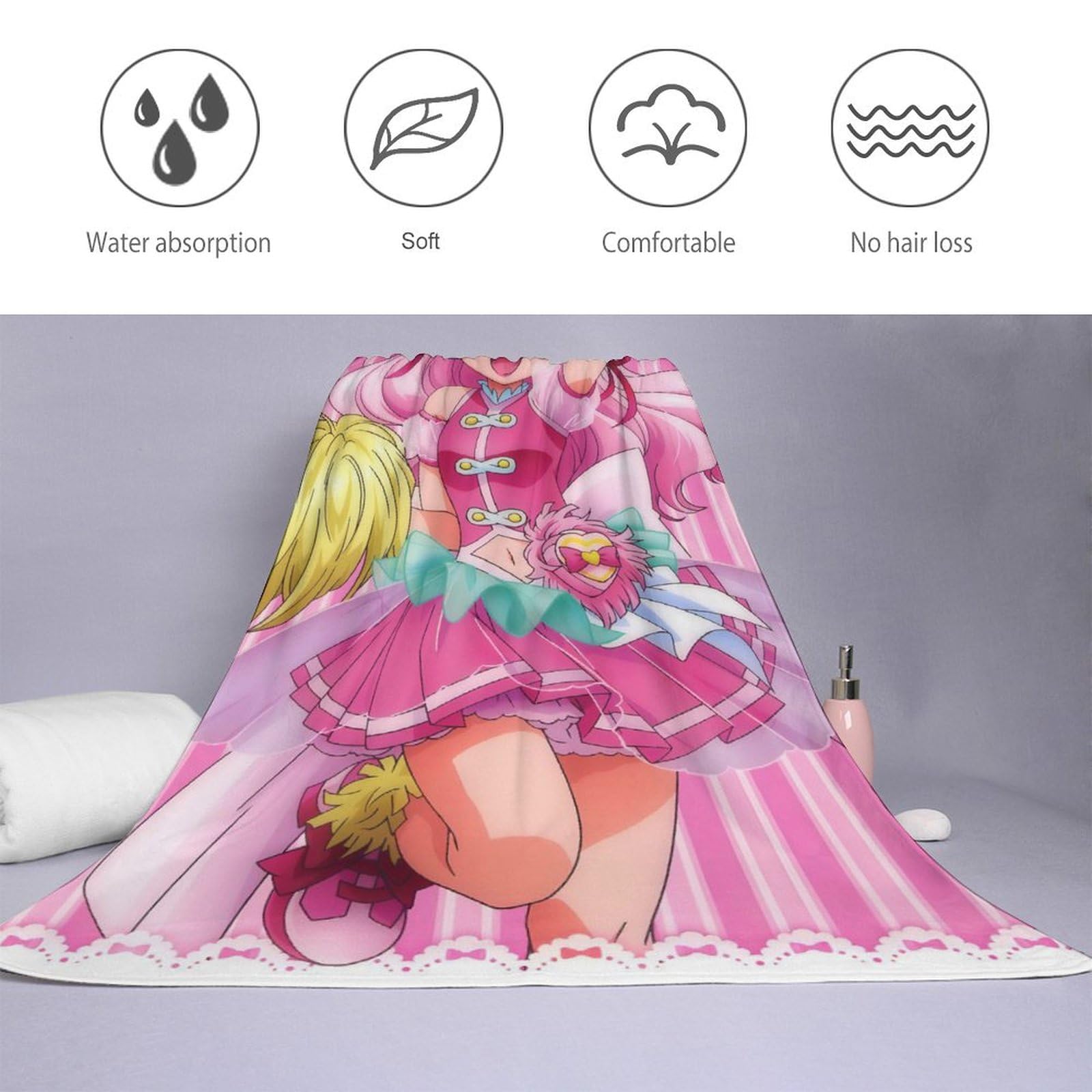 Amazon｜(あいのにじょ)バスタオルプリキュア (293)大判バスタオル 超